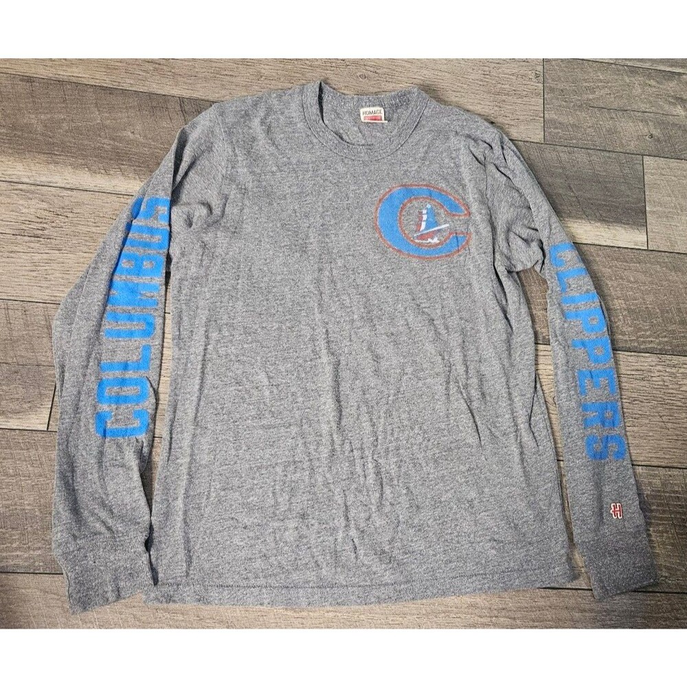 Homage Columbus Clippers Long Sleeve Tee Size M